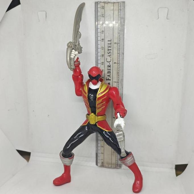 ACTION FIGURE 6' POWER RANGER FIGURES RED SAMURAI MEGA FORCE DOUBLE BATTLE ACTION BANDAI ORIGINAL FG