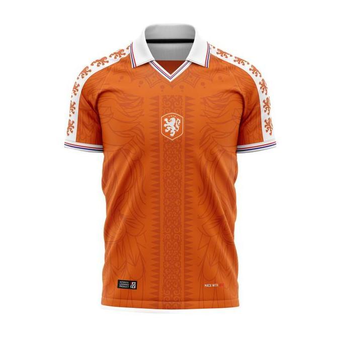 Kick- Nizesport - Jersey Timnas Belanda Vintage Retro Casual Bahan Dryfit Adem Nyaman Olahraga