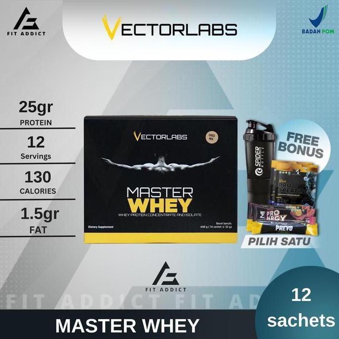 Healthy- Vectorlabs Master Whey 1 Lbs Lb 12 Sachet 1Lb Vector Labs Whey Protein