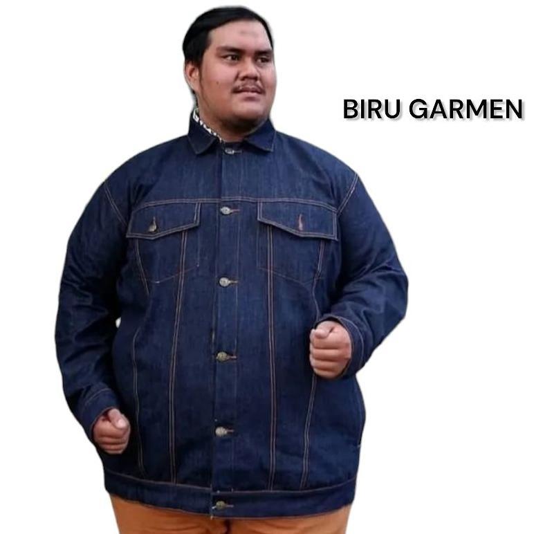 promo terbaru jaket jeans pria jumbo big size jacket jeans jumbo jaket cowok jumbo terbaru xxxl 4xl 