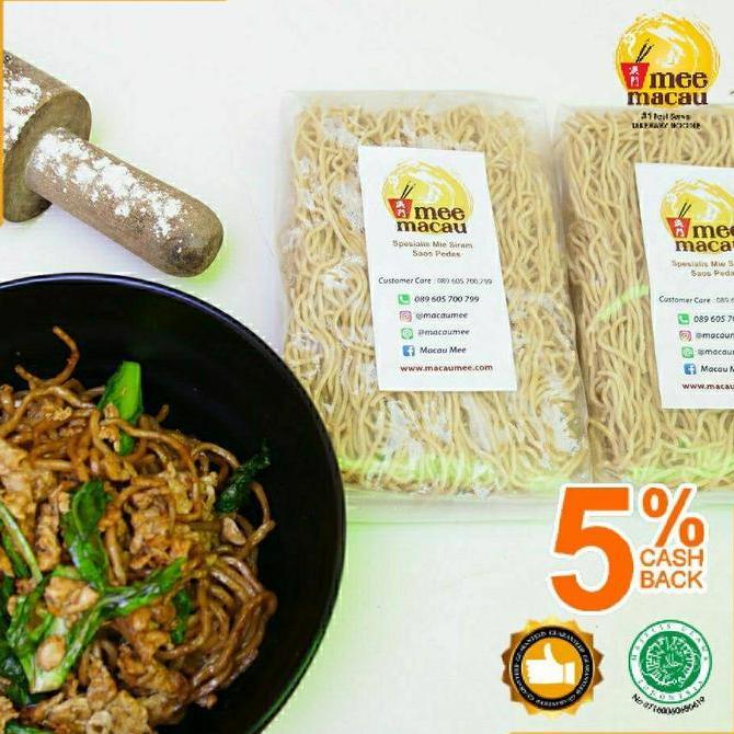 Mie Kering Goreng Sehat Organik Non MSG Alami Dried Noodle/Low Carb