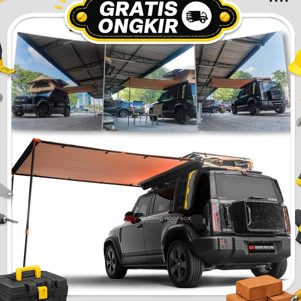 Awning Car Side Awning Kanopi Tenda Samping Mobil Tenda Lipat Mobil Camperven Northstar