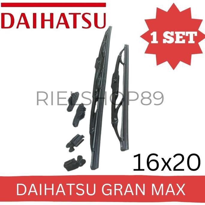 1 Set Wiper Blade / Karet Wiper Kaca Depan Gran Max / Grand Max / Granmax