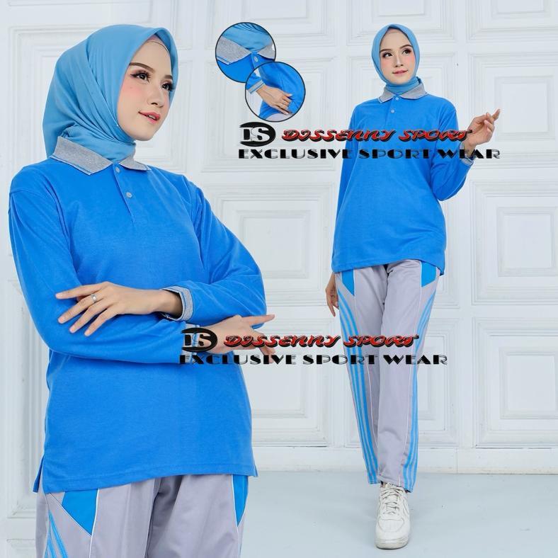 PROMO SETELAN KAOS KERAH PRIA WANITA TRAINING OLAHRAGA//SERAGAM SETELAN BAJU OLAHRAGA WANITA PRIA