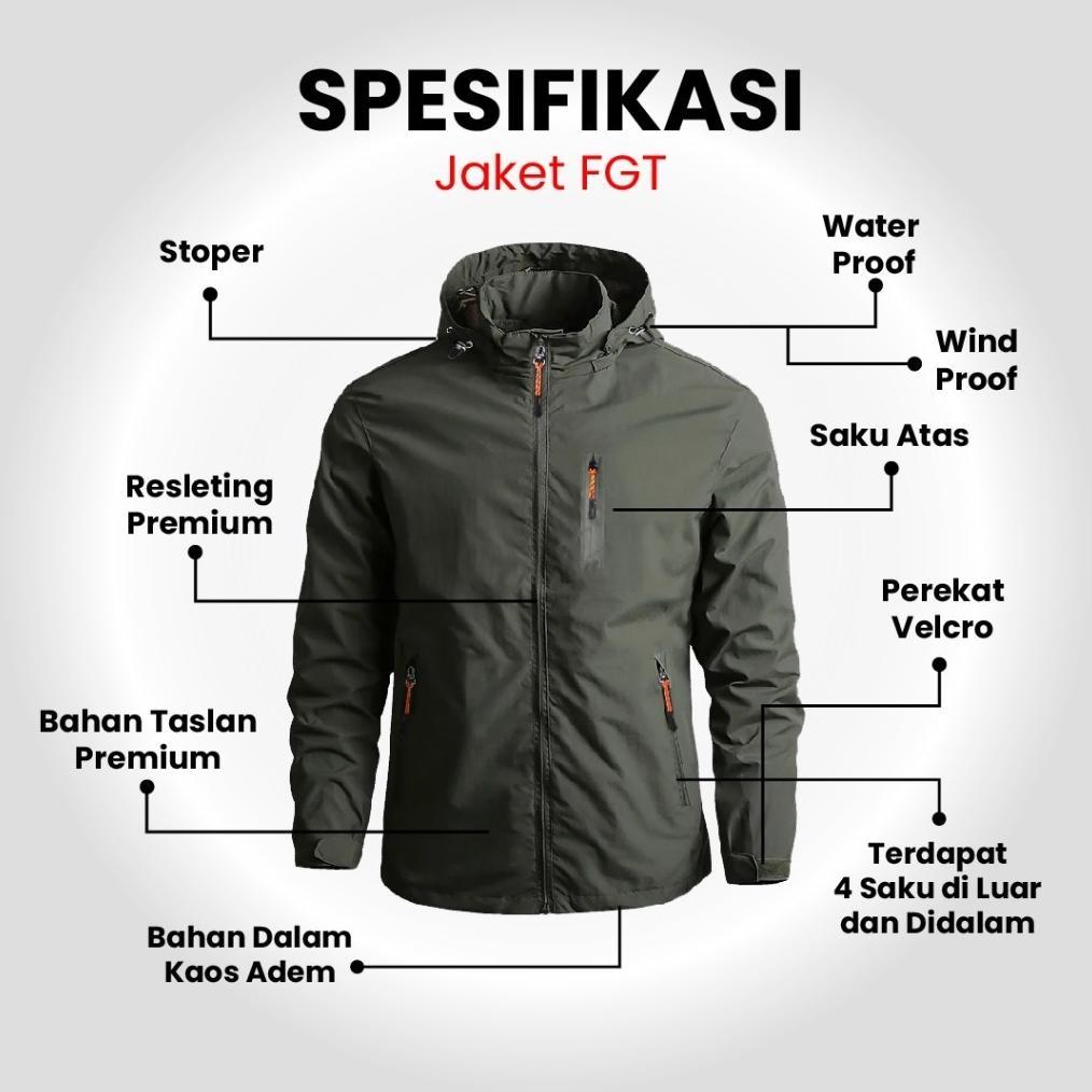BESTPROMO VALIR FGT JAKET BOMBER PRIA KEREN KEKINIAN TERBARU JACKET PRIA OUTDOOR JAKET ANTI AIR WATE
