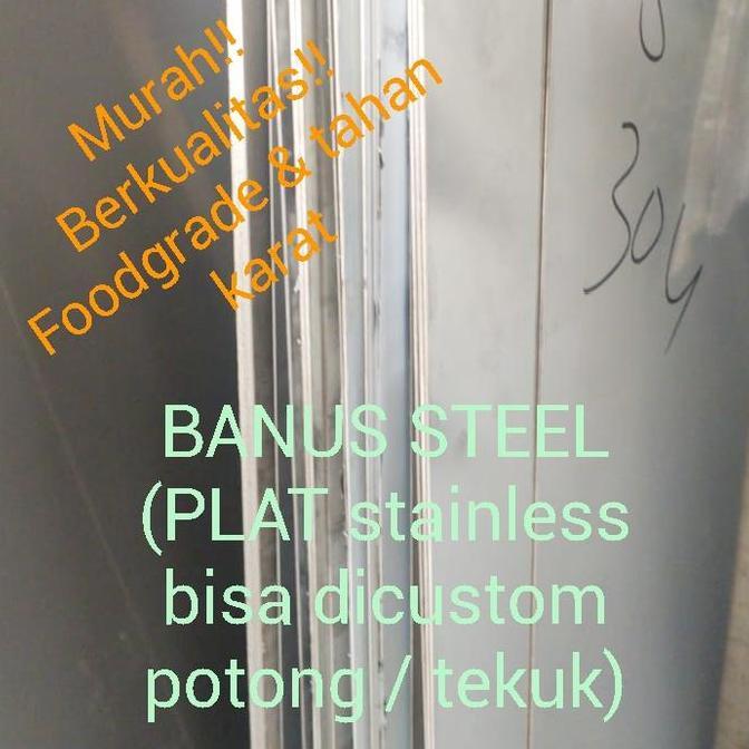 Plat stainless 304 0,6 mm / plat stainless sus 304 tebal 0,6 mm ss 304