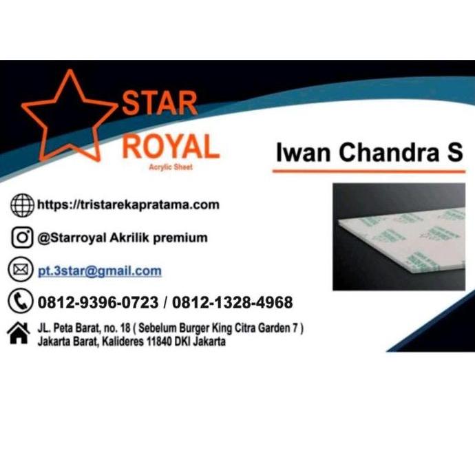 Akrilik kartu perdana / warna hijau stabilo 3mm