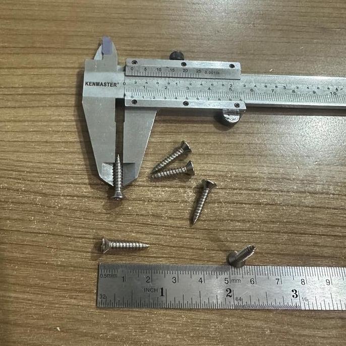 Sekrup Tapping Stainless FH 6 x 3/4" Inch Stainless Screw FAB 6x19 Mm