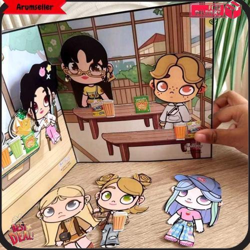 Resto Seblak Avatar Paperdoll Bongkar Pasang Mainan Edukasi Anak Boneka Kertas Harga Grosir