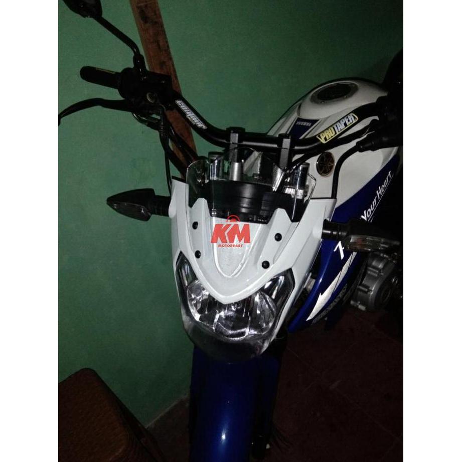 babapopoz - Visor Windshield Yamaha Vixion Lama Old NVL 2012 2013 2014 2015 Hitam dan Bening Diskon