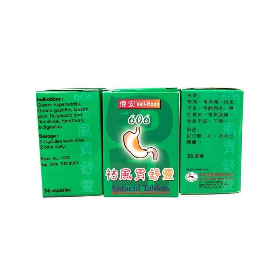 606 vall-boon obat herbal untuk maag nyeri ulu ati,lambung original