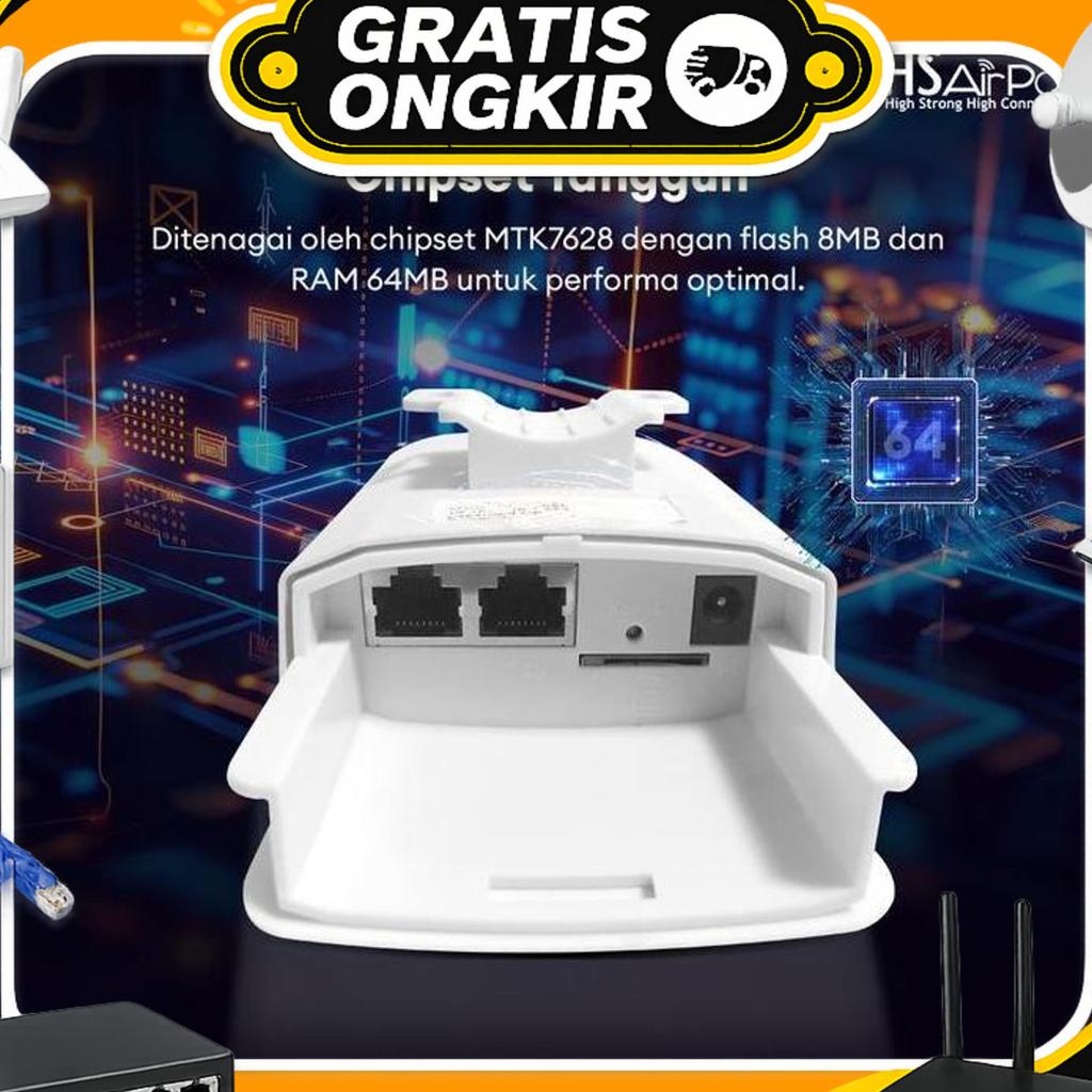 Hsairpo Cpe200-4G-Lte Cpe Ap Access Point 4G Lte Outdoor Waterproof Anti Air Panas Hujan Wireless Wi