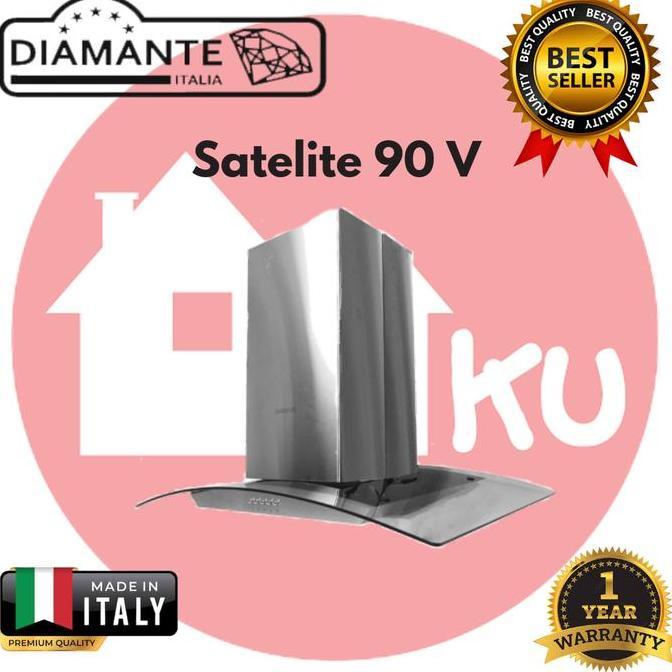 DIAMANTE COOKER HOOD ISLAND SATELITE 90 V PENGHISAP ASAP