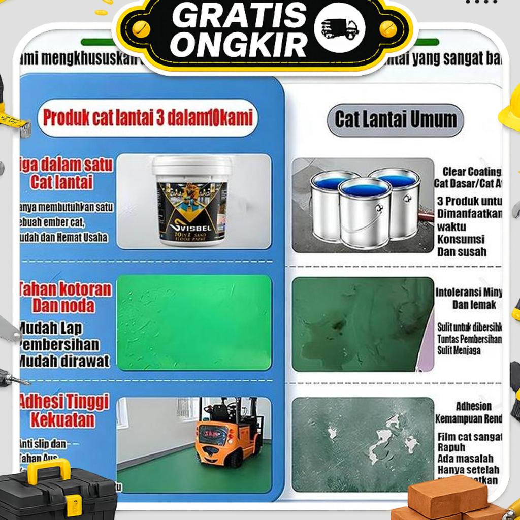 Cat Epoxy Lantai Cat Keramik Custom Warna Tinting 1 Kg / Epoxy Guard 2 Komponen