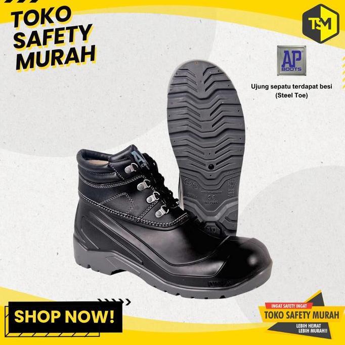 Ready AP Boots Sepatu Safety AP MAX Sepatu Kerja Pria Ujung besi