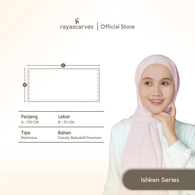 Rayascarves - Pashmina Instant 2 in 1 - Pashmina Inner Ceruti - Inner Ciput Tali Rayon Airflow Premi