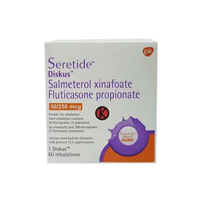 SERETIDE DISKUS 50/250 INHALER 1 DISKUS @ 60 DOSIS