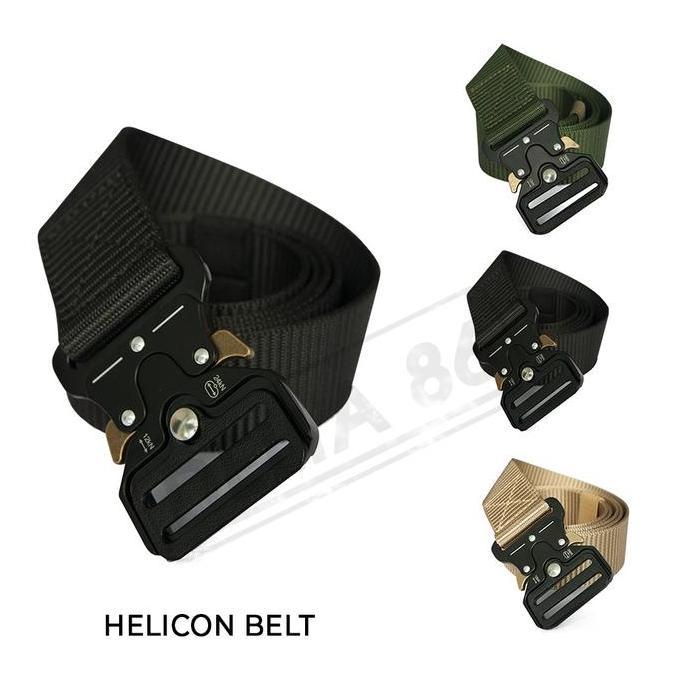 Asura- Sabuk Tactical / Sabuk Helicon Besi Hijau Sabuk Kain Pria Gesper