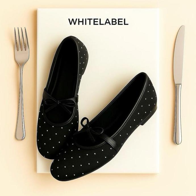 Flatshoes Mary Zane Polkadot Yelena Pita | Sepatu Wanita Elegan Cantik & Premium MZ