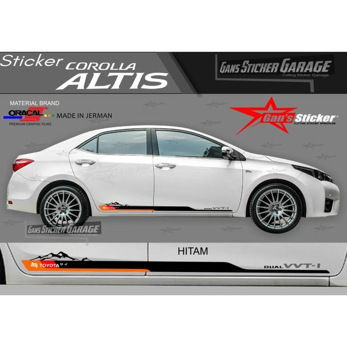 STICKER TOYOTA COROLLA ALTIS AKSESORIS COROLLA ALTIS HARGA SPESIAL