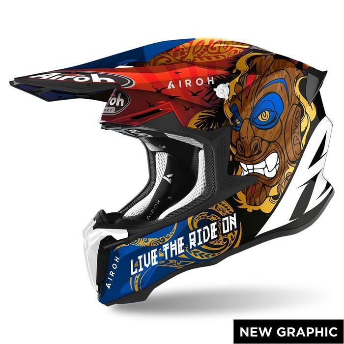 Helm Airoh Twist 2.0 New.Helm Cross Airoh Twist.Helm Trail Airoh Twist Original Dan Terpercaya