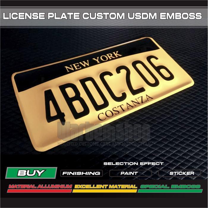 Plat Nomor Custom Us Dm New York Original Dan Terpercaya