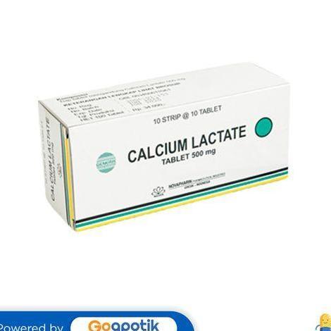 CALCIUM LACTATE NOVAPHARIN 500 MG BOX 100 TABLET