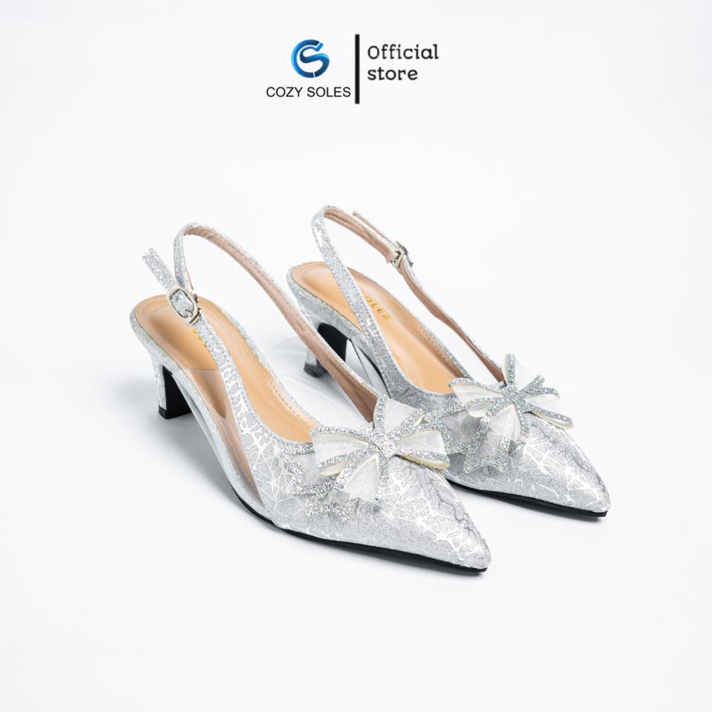 exclusive cozy soles - aurora heels zara 5 cm sepatu hak pita kupu2 elegant pesta blink-blink