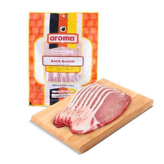 BACON BABI - BACK BACON (Pork Bacon Aroma/Daging Babi Asap)FROZEN FOOD