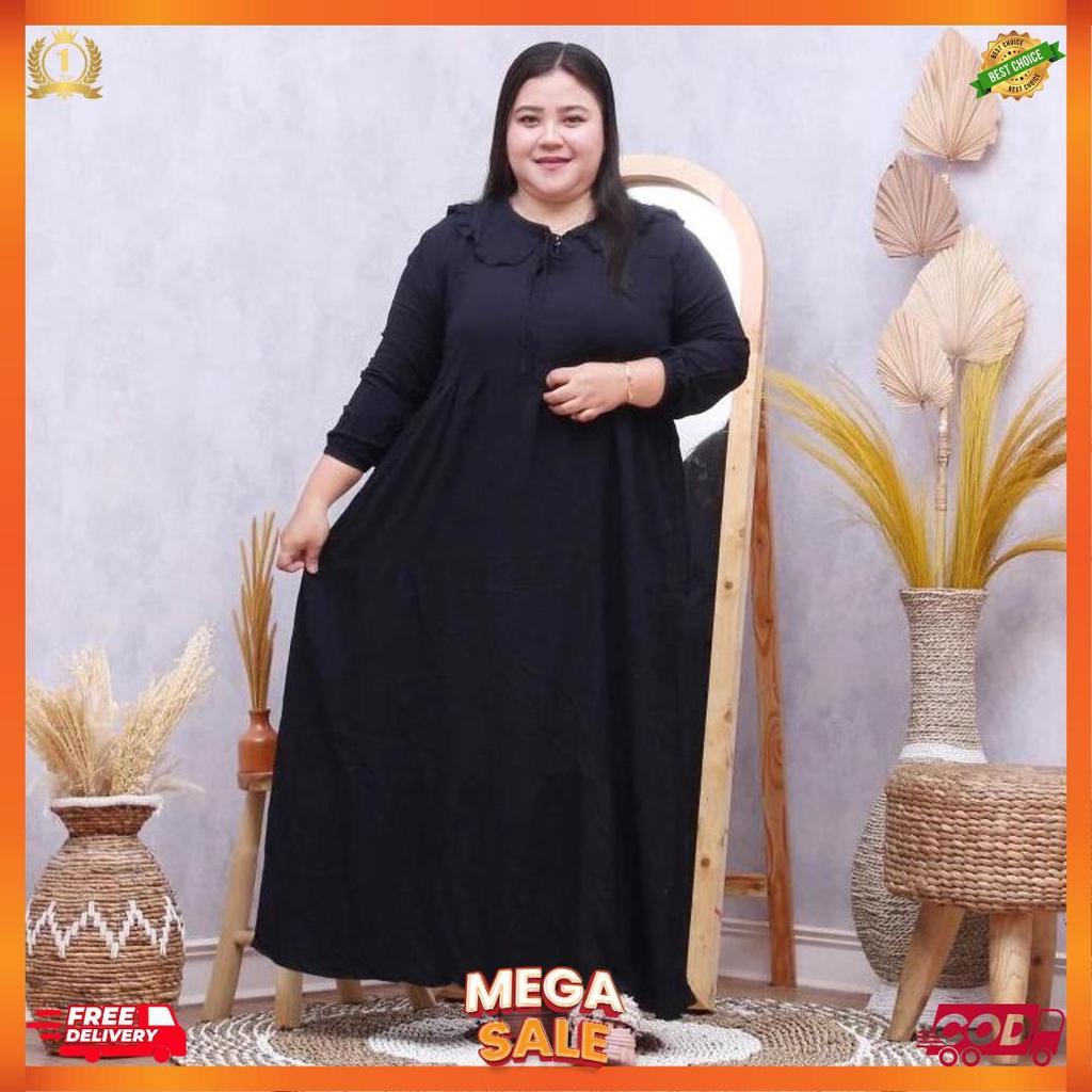 Terlaris Gamis Susun Rayon Premium Jumbo Ld 130 Busui Frendly [L7]