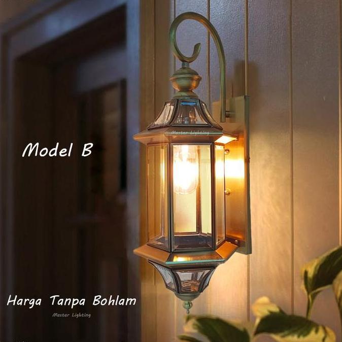 D1095 D1096 Lampu Dinding Kuningan tembaga modern classic outdoor taman waterproof