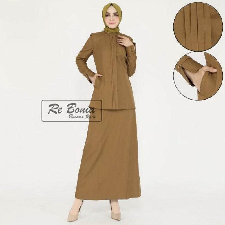 Termurah Blazer Re Bonia/ Seragam Guru/ Seragam Pns/ Pemda Tua Rok A