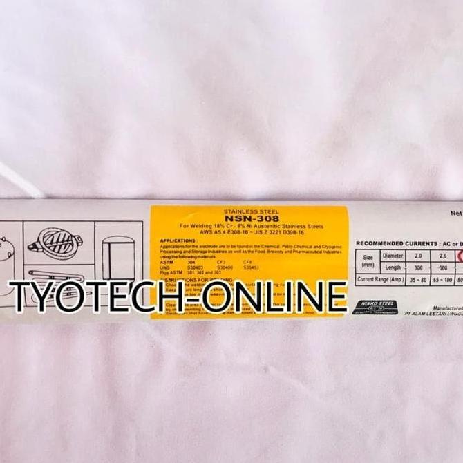 Promo Kawat Las Nikko Steel Nsn-308 3,2 Mm Elektroda Stainless Steel
