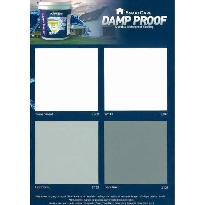 CAT ANTI BOCOR ASIAN PAINTS SMART CARE DAMP PROOF TINTING 4 KG