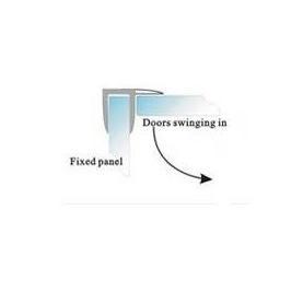 Water Seal Pintu Kaca B704 Glass Clip Seal Model F 300 cm