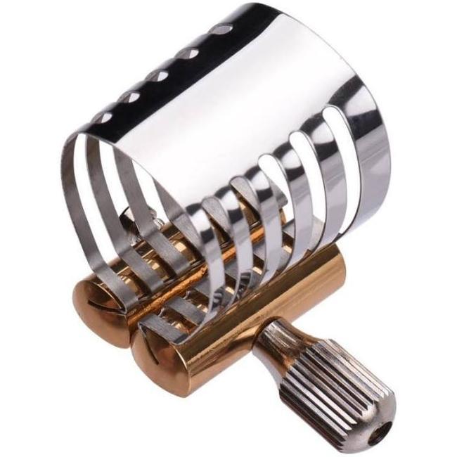 Soprano Ebonit Mouthpiece Saxophone Ligature Platinum