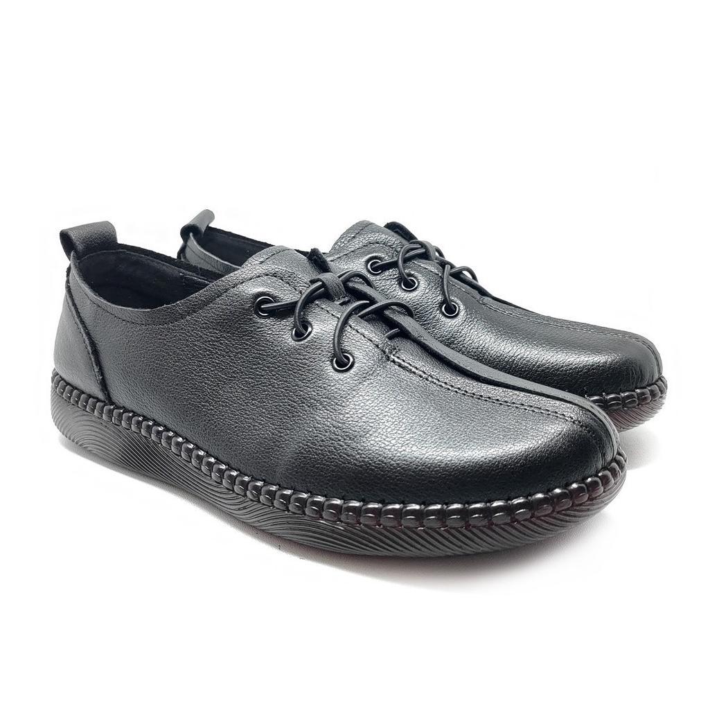 official pollux monday wbb 256 - flat shoes wanita bertali oxford casual style