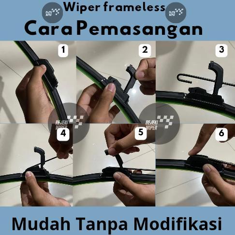 Big Promo Wiper Espass Frameless Wiper Espass 1 Set Sepasang Aksesoris Mobil
