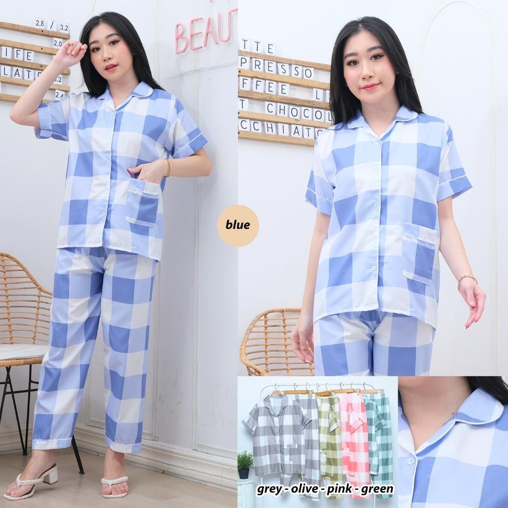 Grosir Piyama Wanita Dewasa Baju Tidur Lengan Pendek