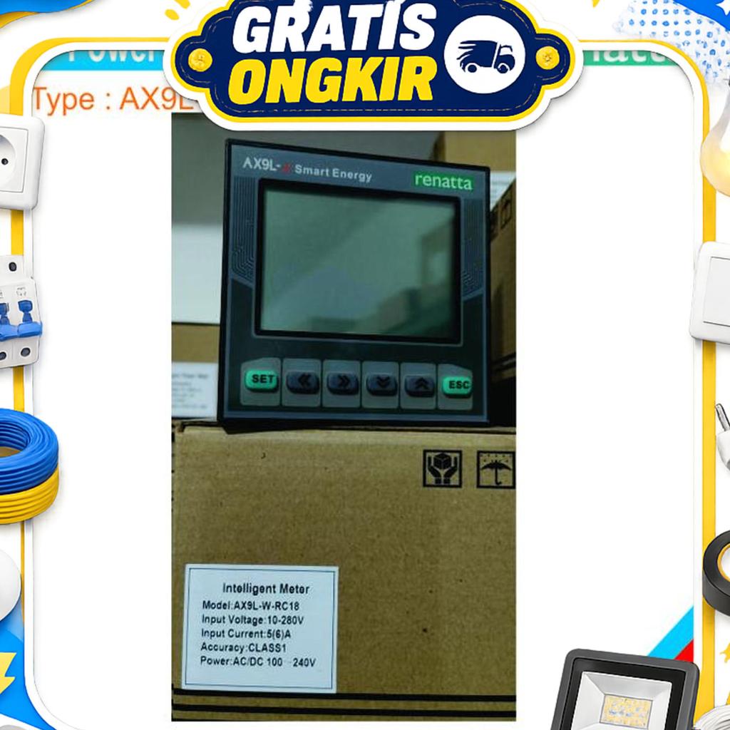 Power Meter Kwh 1 Phase Modbus Rs485 Renatta