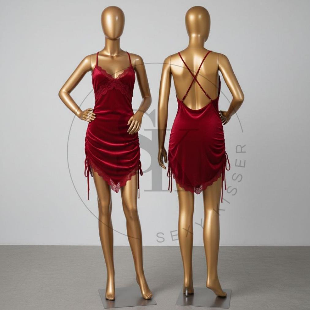 Premium Lingerie Sexy Lingering Evangel Sexy Dress - Lingerie Wanita - Velvet Bludru 1975