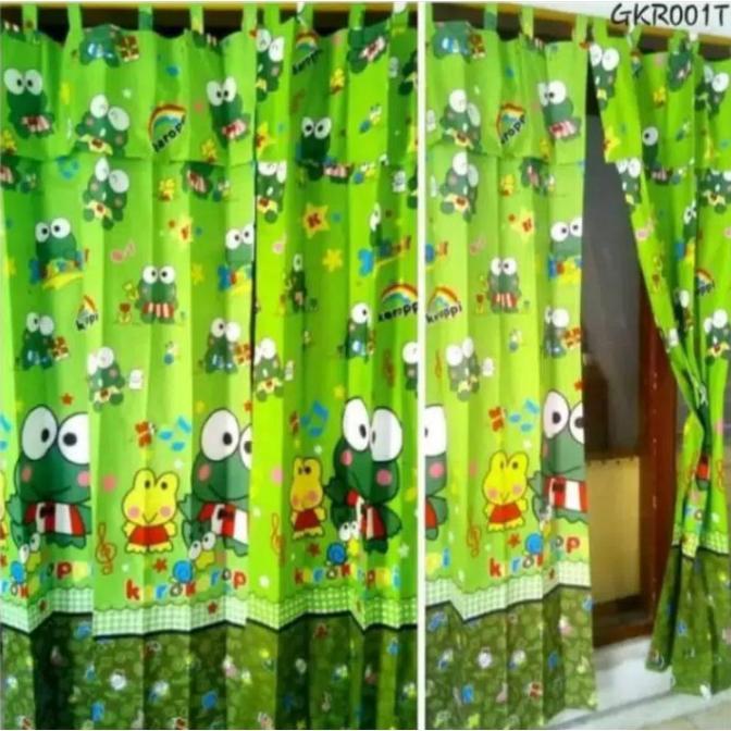 hemat gorden pintu karakter murah/ tirai pintu kamar karakter murah