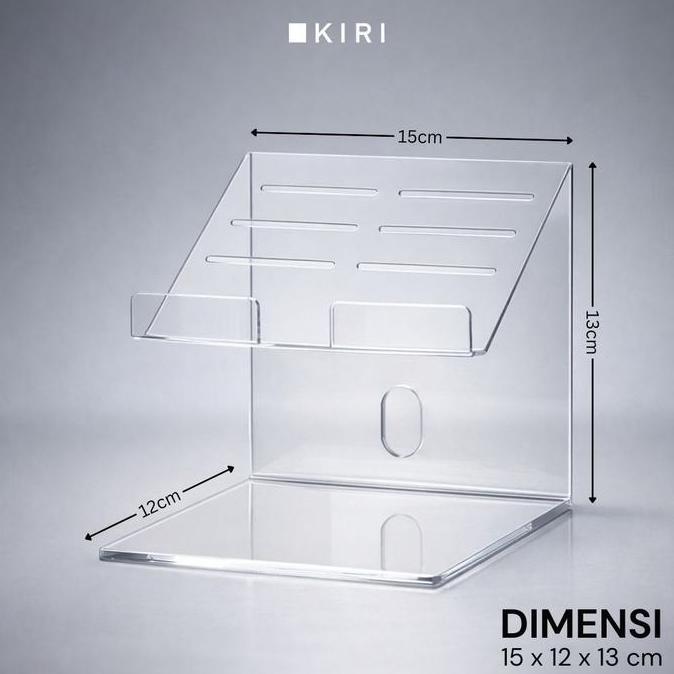 Holder Dudukan Tablet Akrilik | Stand Bracket Ipad Kasir | Standing Tablet Meja Kasir Acrylic BS