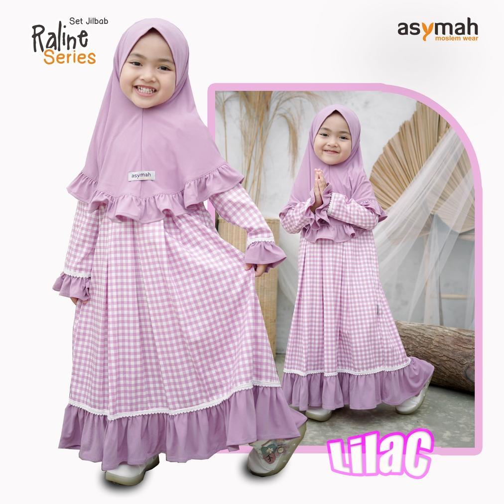 - Gamis Dress Anak Katun Jepang Warna Lilac Raline Series