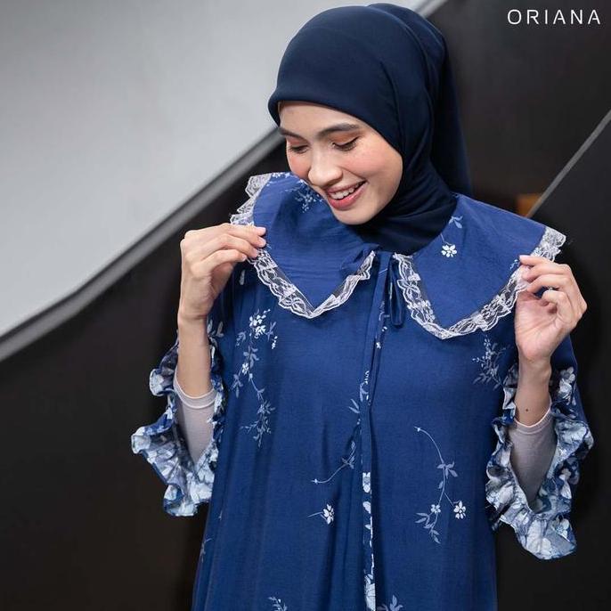 ORIANA LUISA Daster Panjang Kerah Renda Allsize Collection