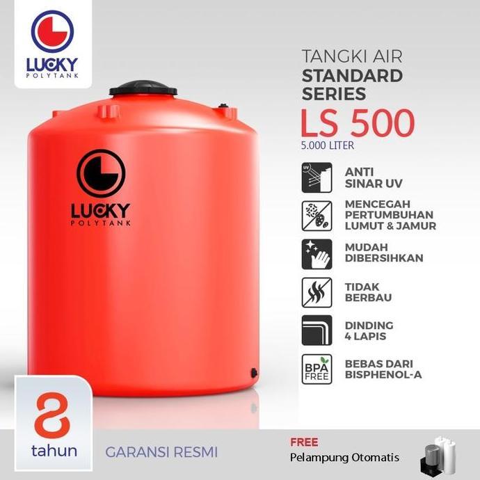 New Tangki air / Tandon / Toren Lucky Polytank 5000 Liter