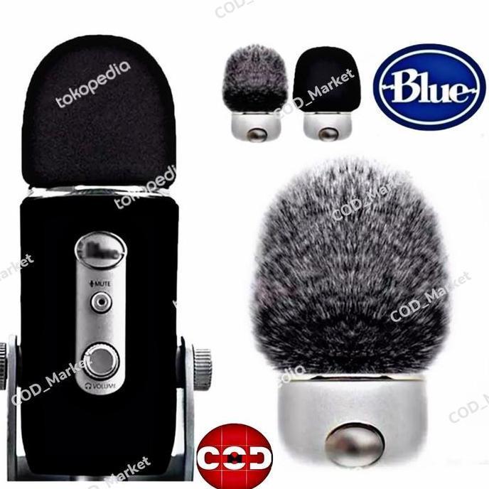 Desfya11 - Busa Microphone Blue Yeti, Yeti Pro, Yeti X / Spon Mic Biru Yeti Pro X