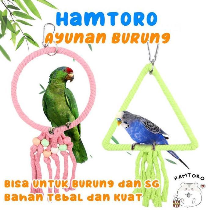 Hamtoro Ayunan Tangkringan Burung Premium Lovebird, Sugar Glider