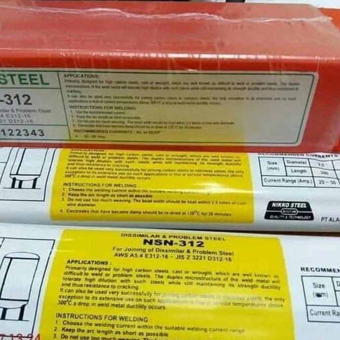 Pazx- Kat Las Nikko Steel Nsn 312 Kat Las Problem Steel Nsn-312 (1 Kg)