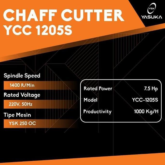 Mesin Cacah Rumput dan Ranting YCC 1205 S Plus Mesin 6.5 HP / COD (TERBAIK) (TERBARU) (TERMURAH)